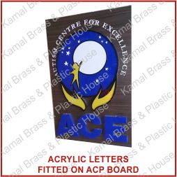 ACP Reverse Vinyl Cutting Flex Board Boards Acrylic SS Steel Golden Copper Brass Letters Sign Signs Boards Aluminium SS Collar Crystal Channel